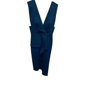 Revolve Bec & Bridge Pencil Stretch Dress Cocktail, Dress Teal, Size 4, EUC